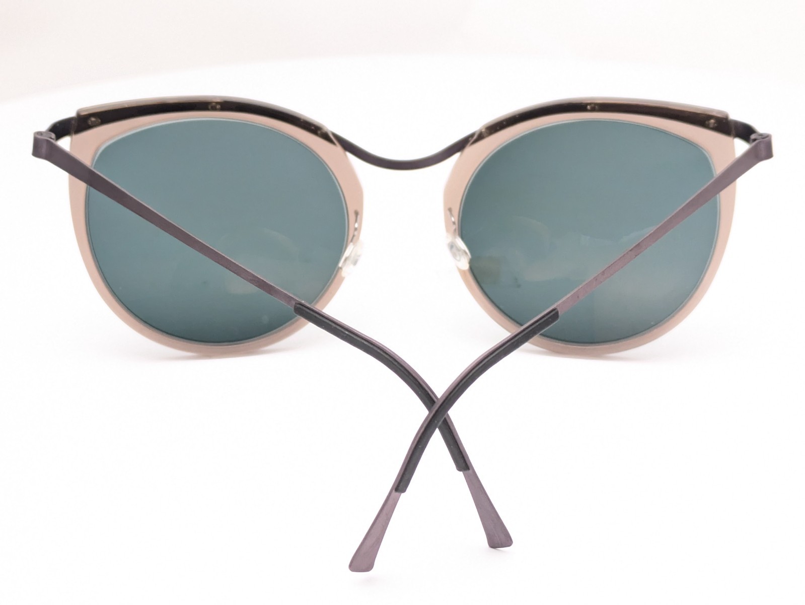 Lindberg Sunglasses 8601 U14 Cateye Purple Frames w/ Green Lenses Women’s 54mm
