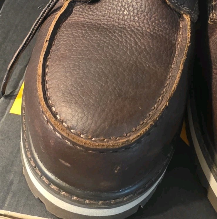 Timberland Pro Irvine 6″ Alloy Toe Work Boots Brown Men Size 10.5 NWB Defects