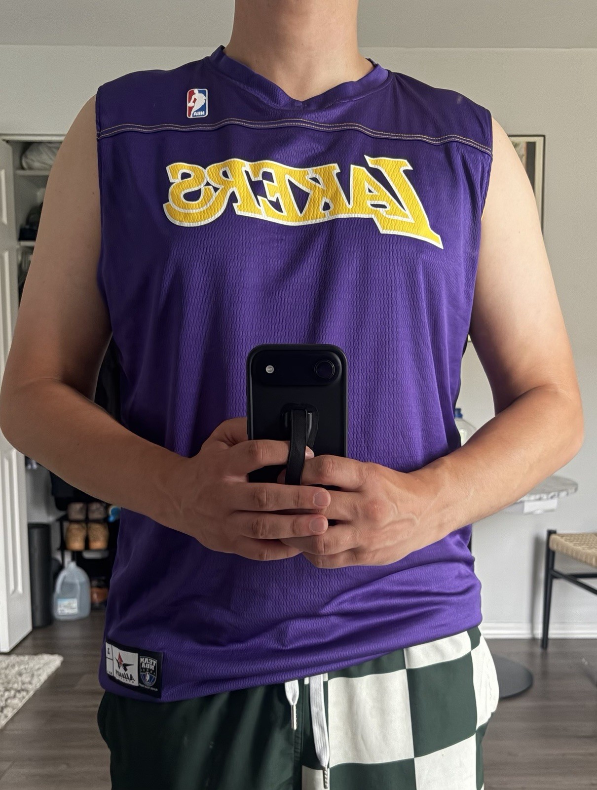 Collectors Reversible NBA Laker’s Men’s Jersey Shirt Size L