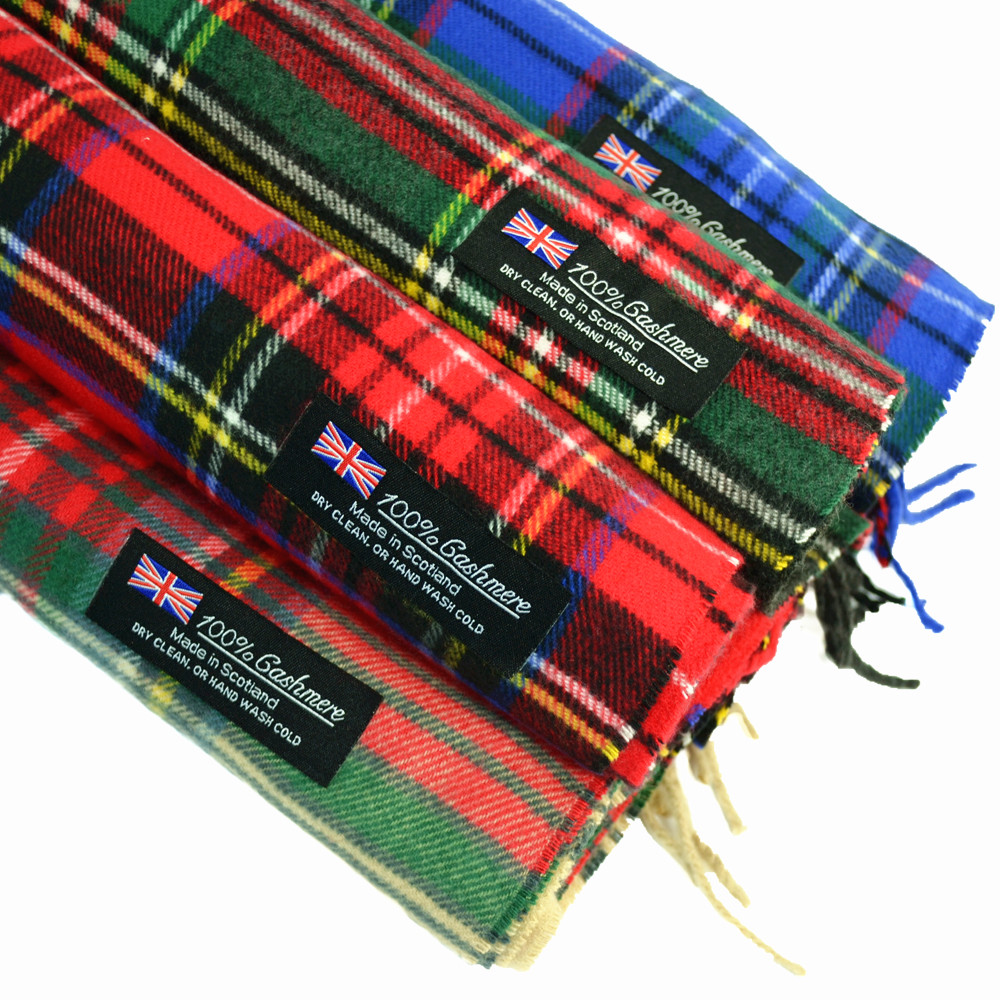 Wholesale Lot For Unisex Royal Stewart 100% CASHMERE Scarf Check Plaid Tartan