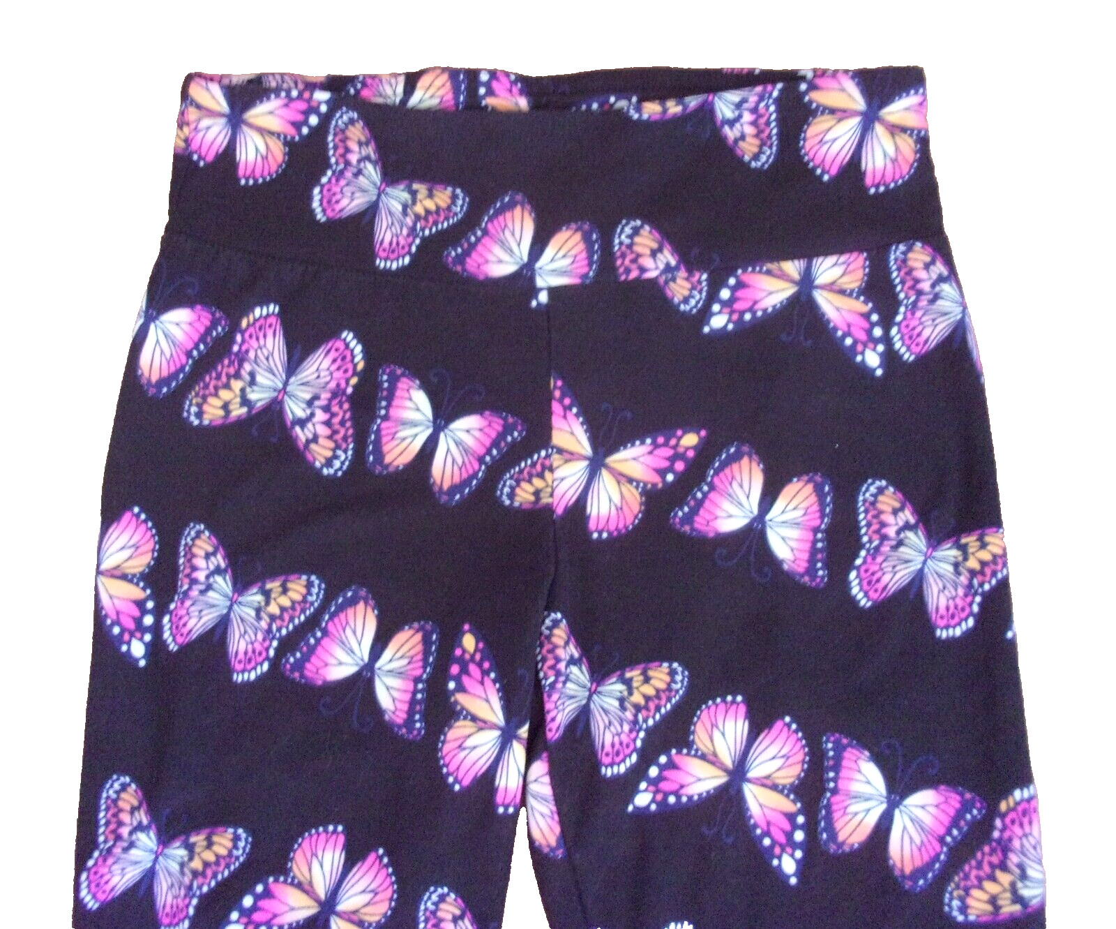 Leggings Butterfly Medium(7-9) 95% Nylon 5% Spandex Very Good Cond SHIP FROM USA