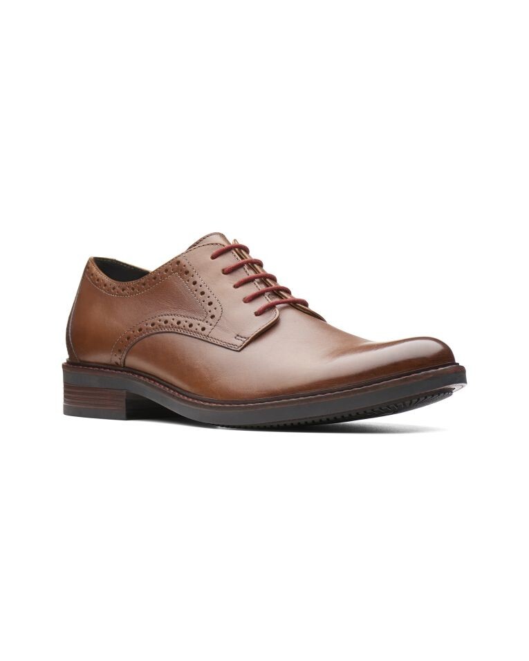 Bostonian Leather Maxton Plain Toe, Dark Tan Shoe, Men Size 7 M US $159 NEW