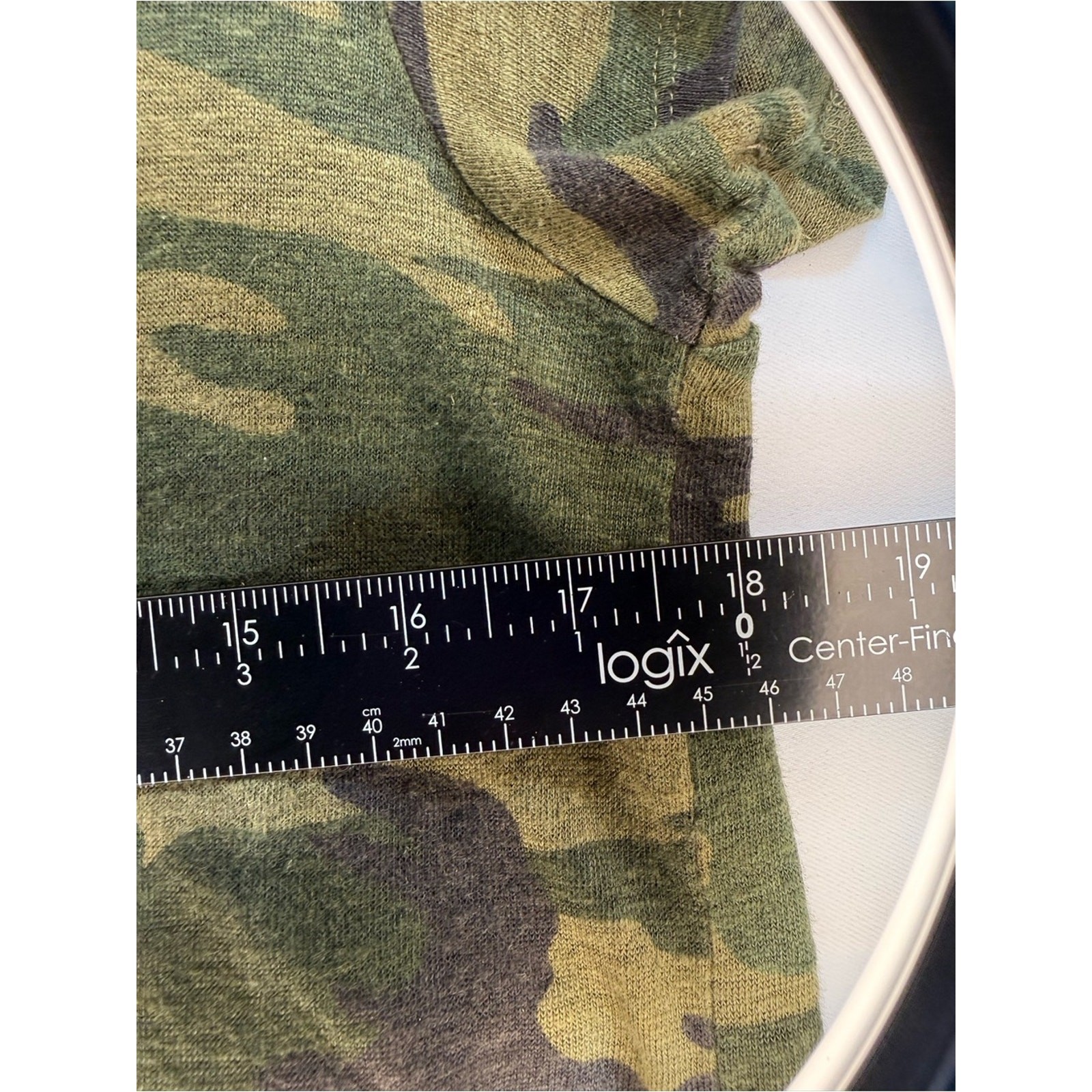 Sanctuary Green Camouflage Short Sleeve Linen Tee