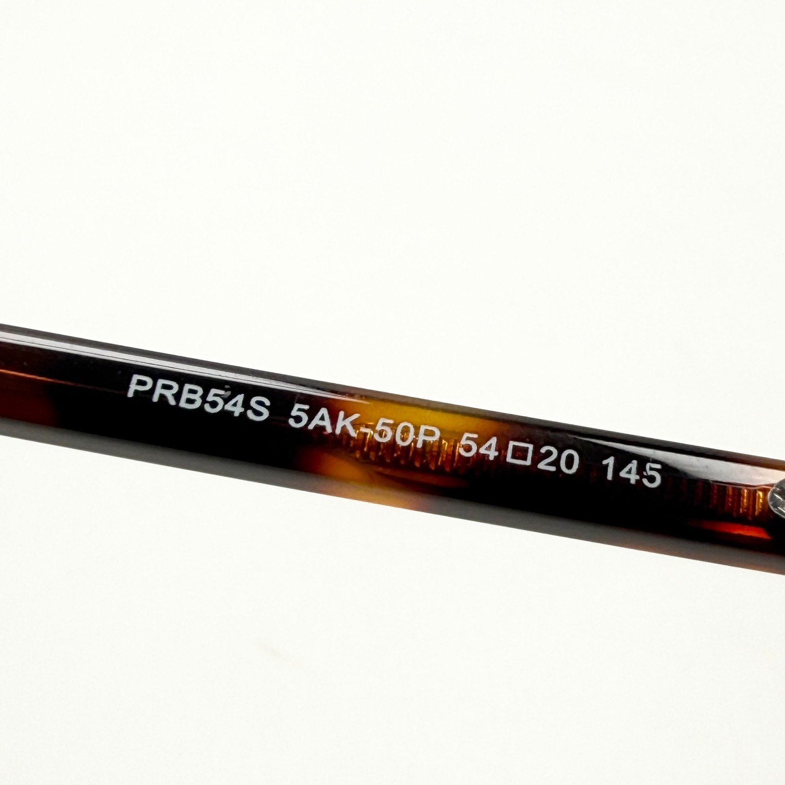Prada PRB54S Sunglasses Gold Frame Yellow Lens Havana Men 54-20-145 New