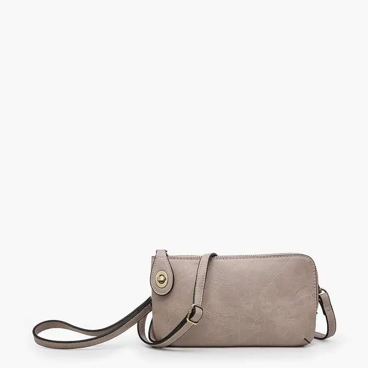Jen & Co Kendall Crossbody Wristlet with Twist Lock Closure