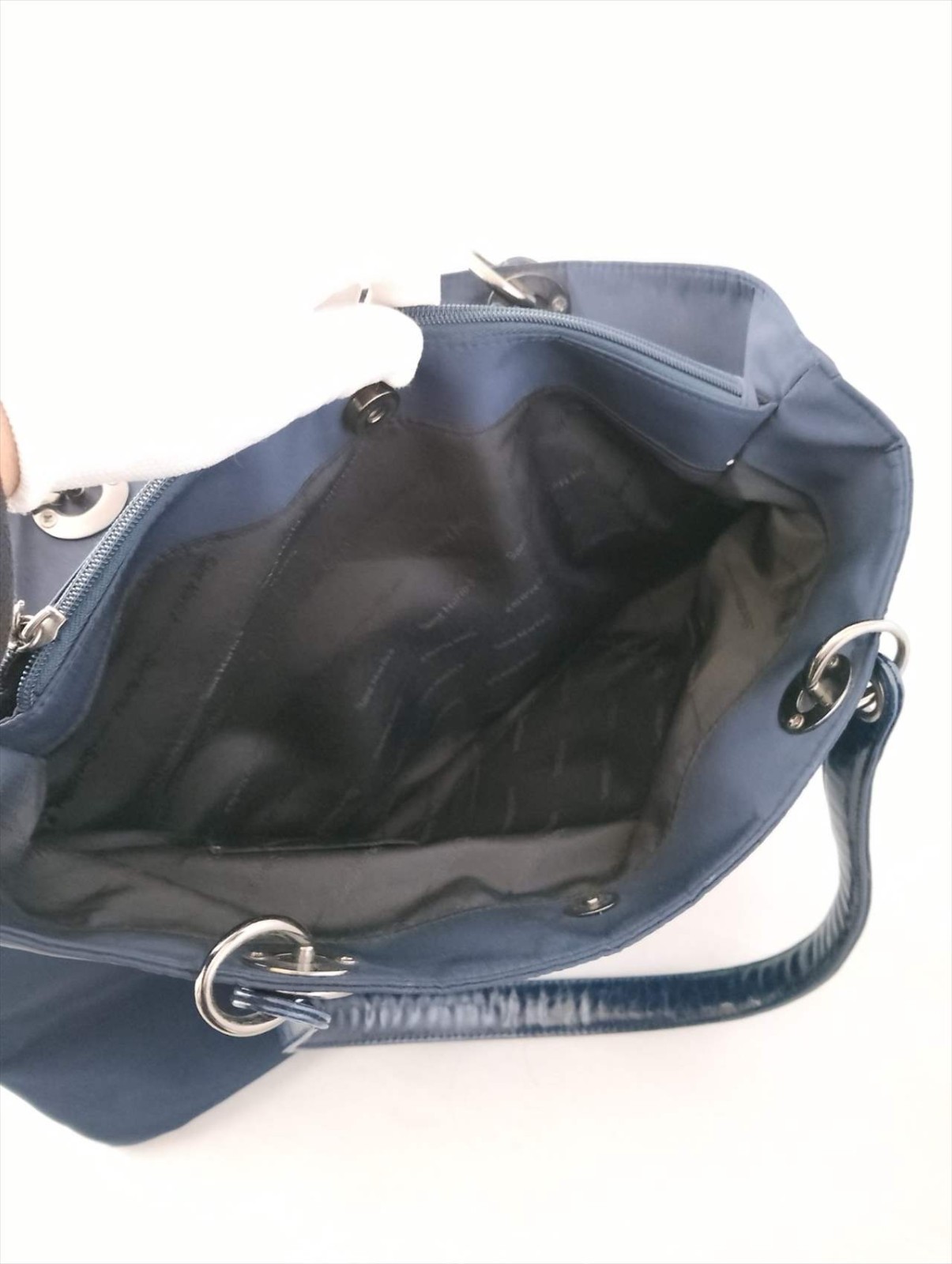 SANT MARIOS Leather Shoulder Bag Blue Size: W:15.7×H: 11.4in. [Unused] Italy