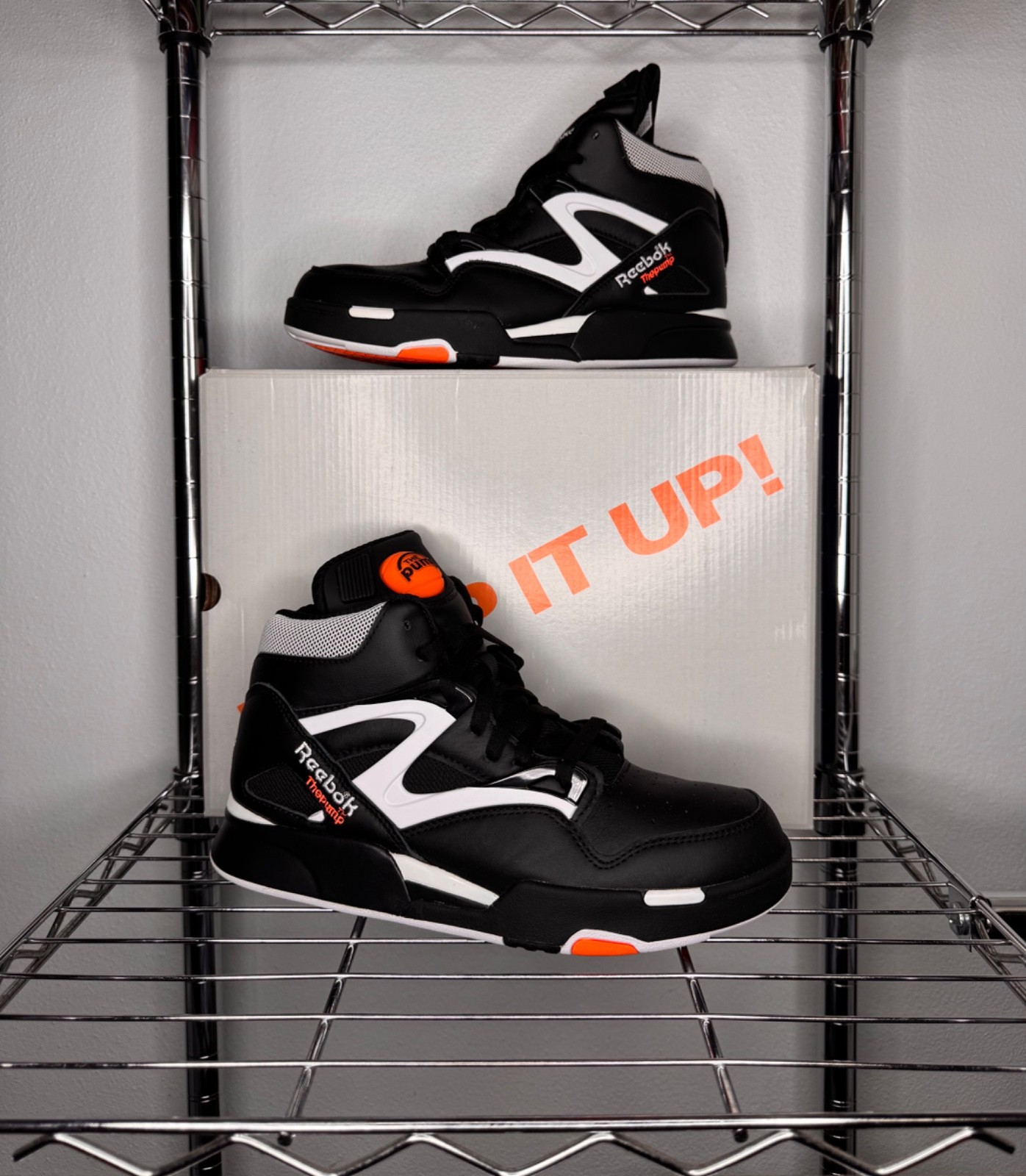 Men’s – Reebok Pump Omni Zone 2 ‘White Black Orange’ 100252506