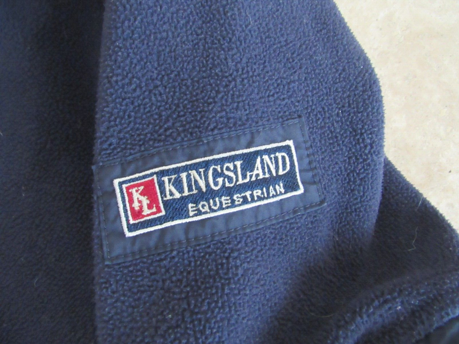 Mens size L, large Kingsland Equestrian fleece jacket, read description