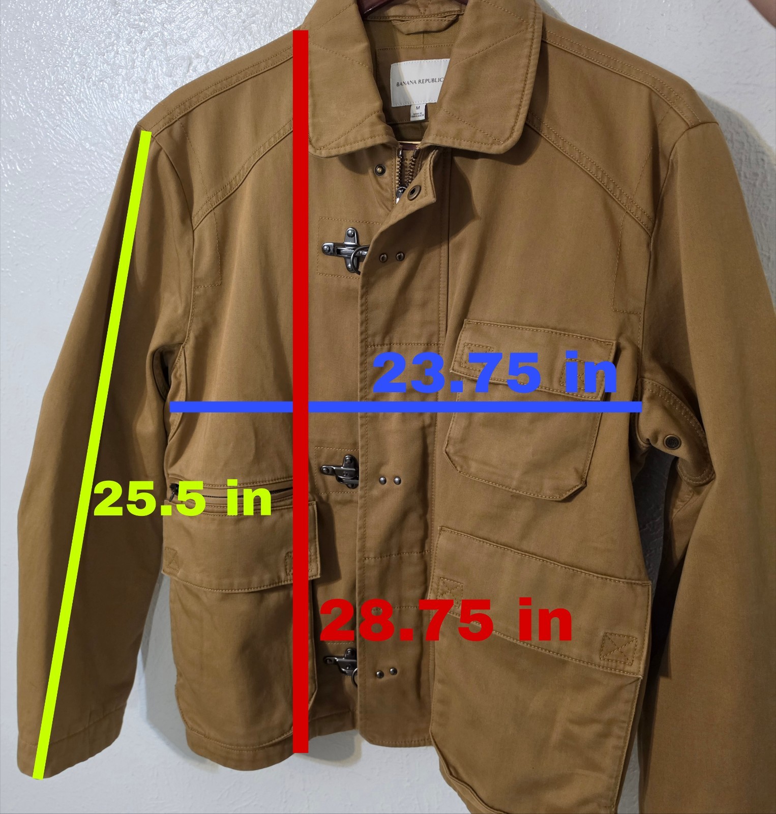 Banana Republic New Fireman Clasp Field Jacket (medium), khaki beige