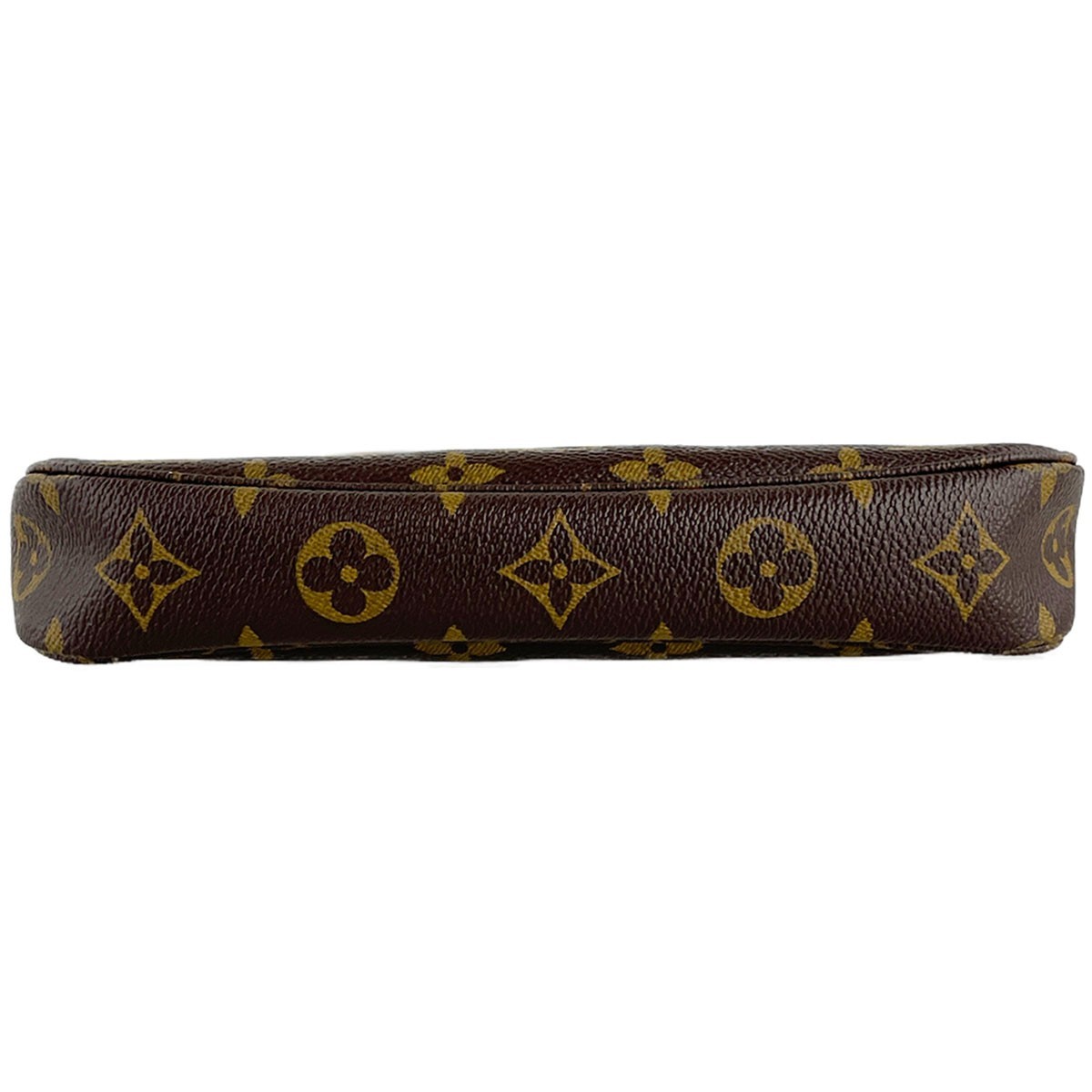 Louis Vuitton Monogram Pochette Accessoires Leather Fabric Brown Handbag 4742
