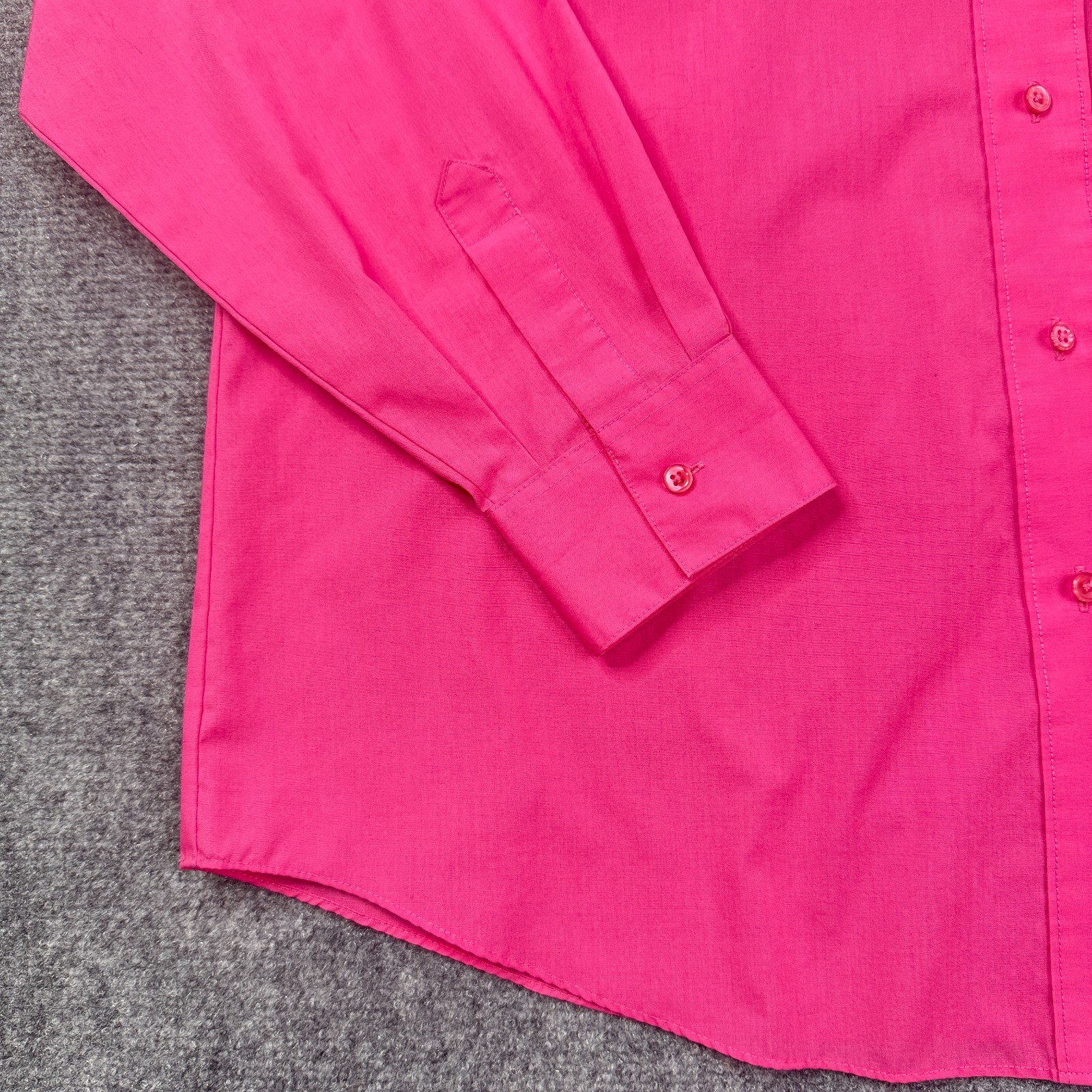 Foxcroft Womens Button Up Dress Shirt Size 16 Pink Wrinkle Free Long Sleeve