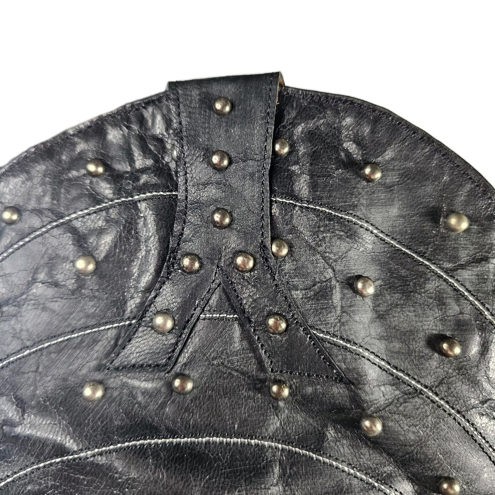 Old Gringo 18 in Black Studded Boots Hosifukami Sz 9 Knee High Zippered