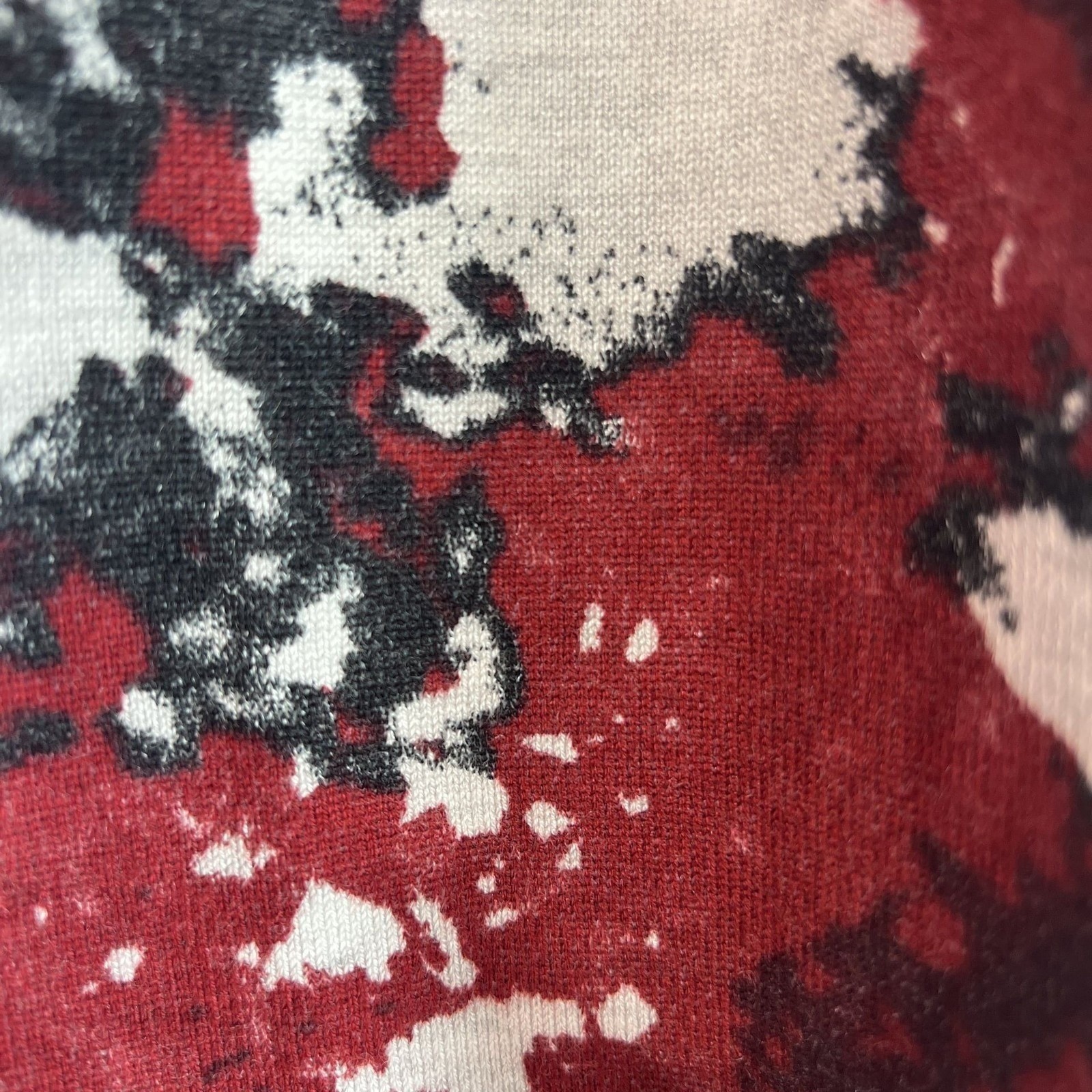 Red By BKE Lightweight Open Front Print Cardigan 3/4 Sleeves Size M