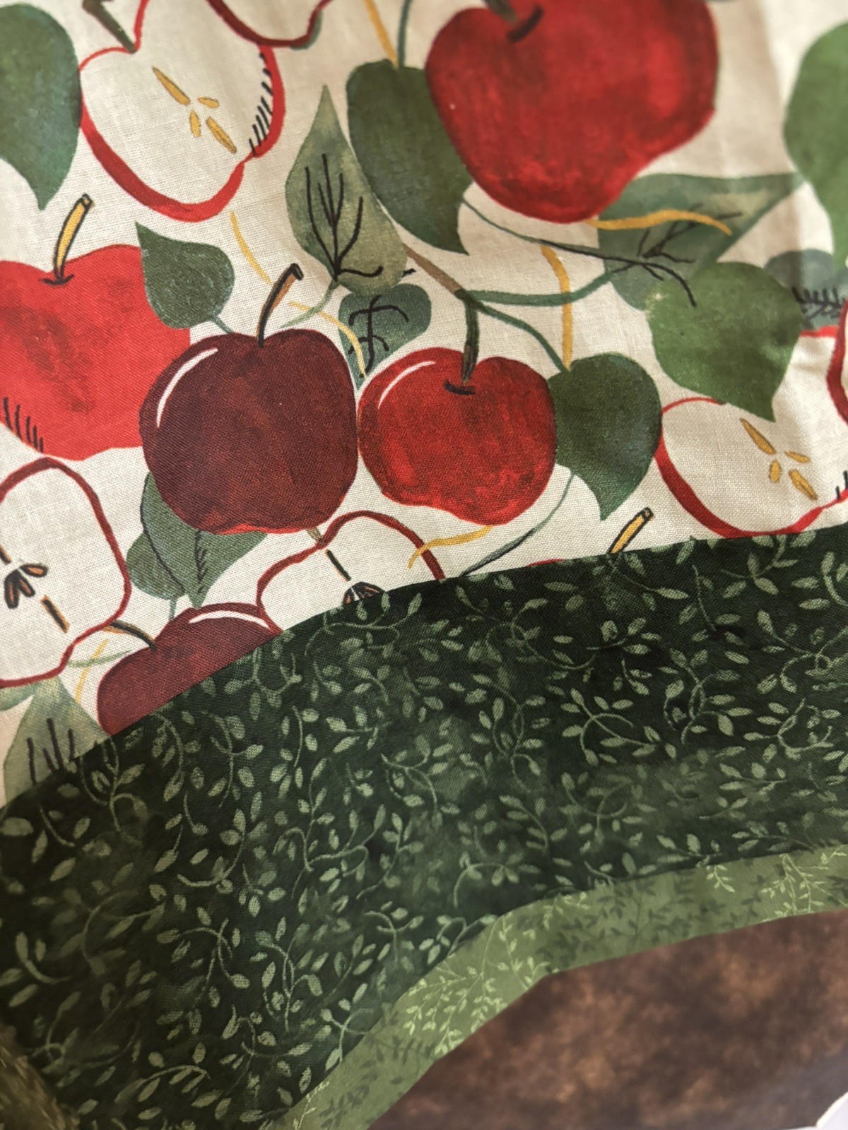 Handmade Skirt apple design for any season great for a teacher