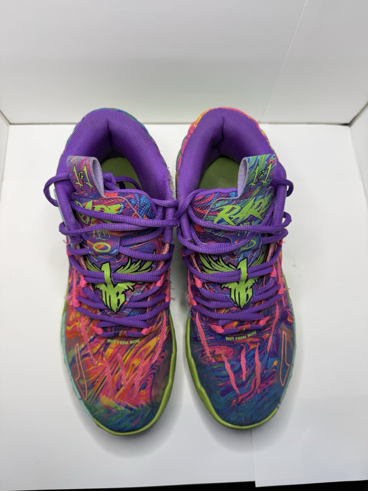 PUMA LaMelo Ball MB.01 379935-01 Mid Top Multicolor Basketball Sneaker