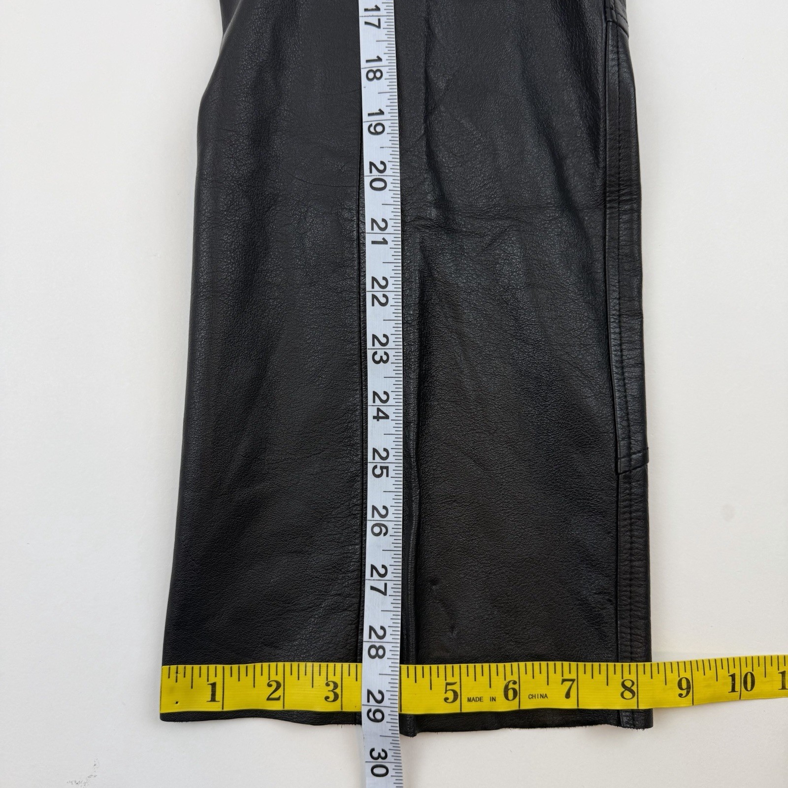 Harley Davidson Leather Pants 38 / 10 W Black Genuine Biker Western Women *READ