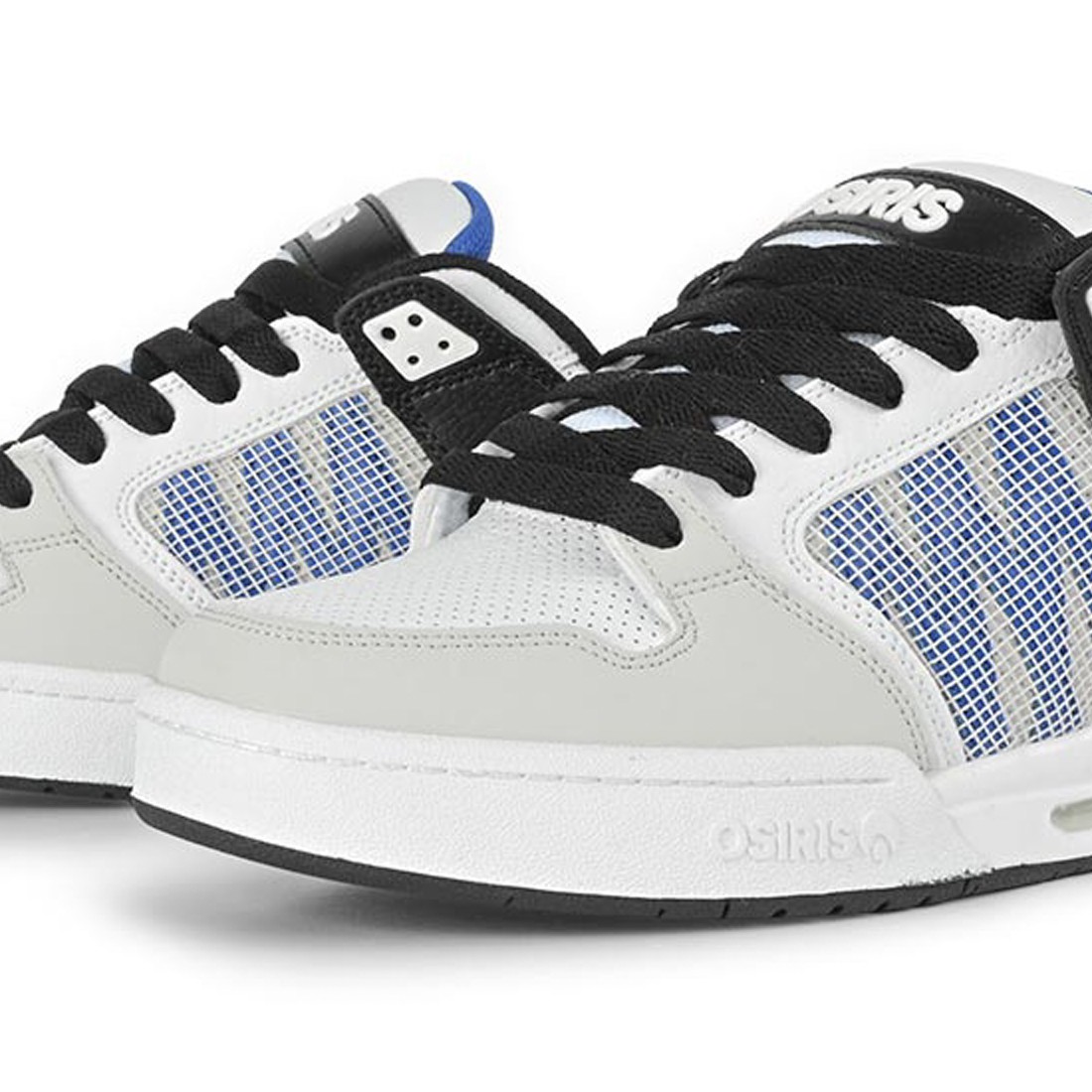 Osiris Pixel Skate Shoes – White/Black/Blue