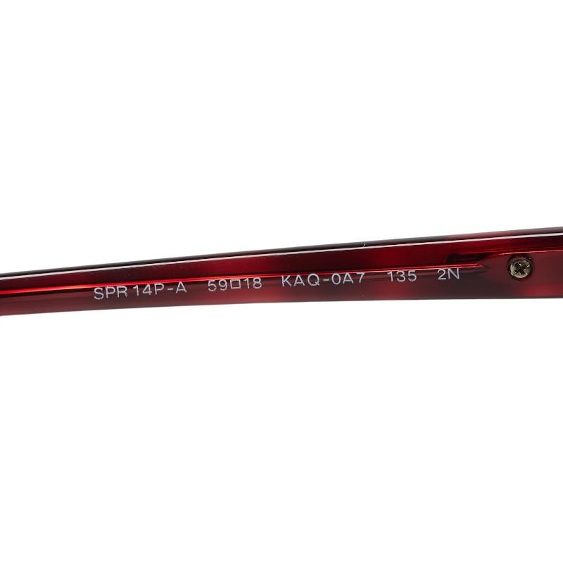 PRADA Women’s Red Plastic Sunglasses 59□18 135 Includes Box Hard Case Cloth Auth