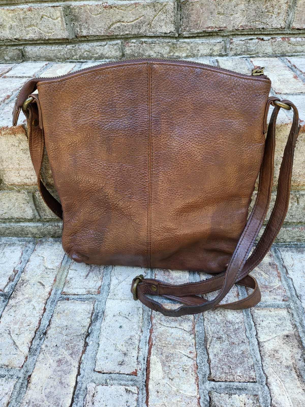 Oak Leathers Crossbody Messenger Shoulder Bag Cognac Weave Boho Handmade India