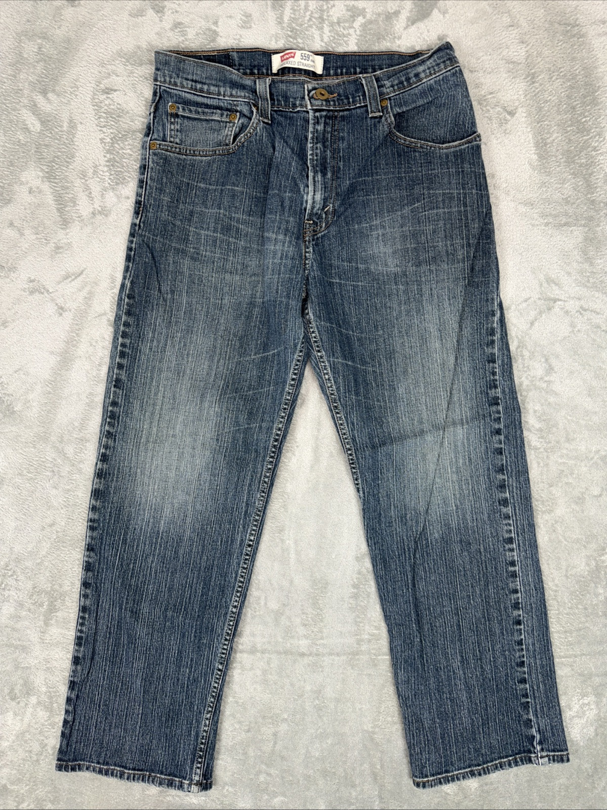 Levi’s 559 Mens Jeans Size 32 X 30 Blue Denim 5-Pockets Relaxed Straight Leg