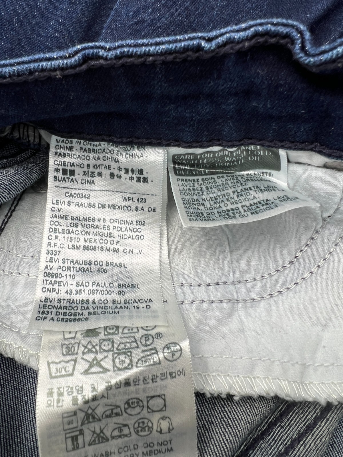 Levi’s Demi Curve Modern Rise Skinny Jeans Dark Blue W27 x L32 Women’s Stretch