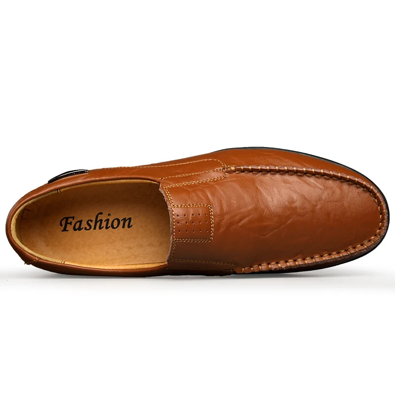 Men’s Loafers Moccasins Shoes Genuine Leather Casual Breathable Driving Shoes