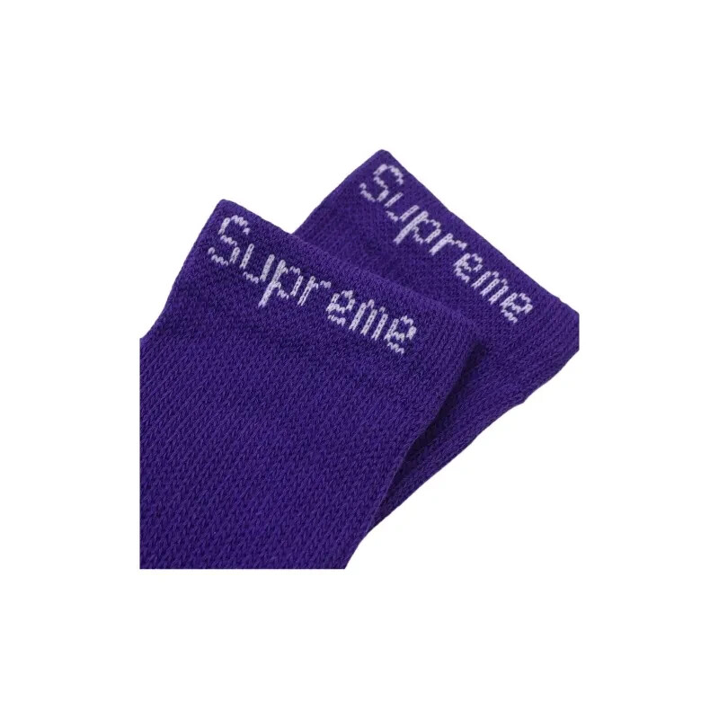 SUPREME X Hanes PURPLE Crew Socks (SINGLES) ONE PAIR / 100% AUTHENTIC BRAND NEW