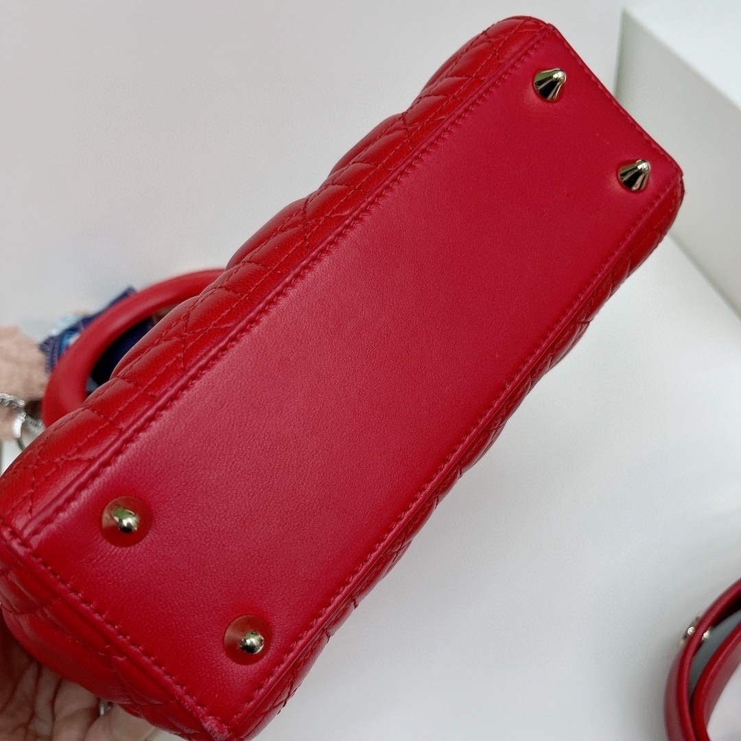 Dior Pre-Owned Authentic Lady Dior Top Handle 20*17*88 Free Tracked Shipping