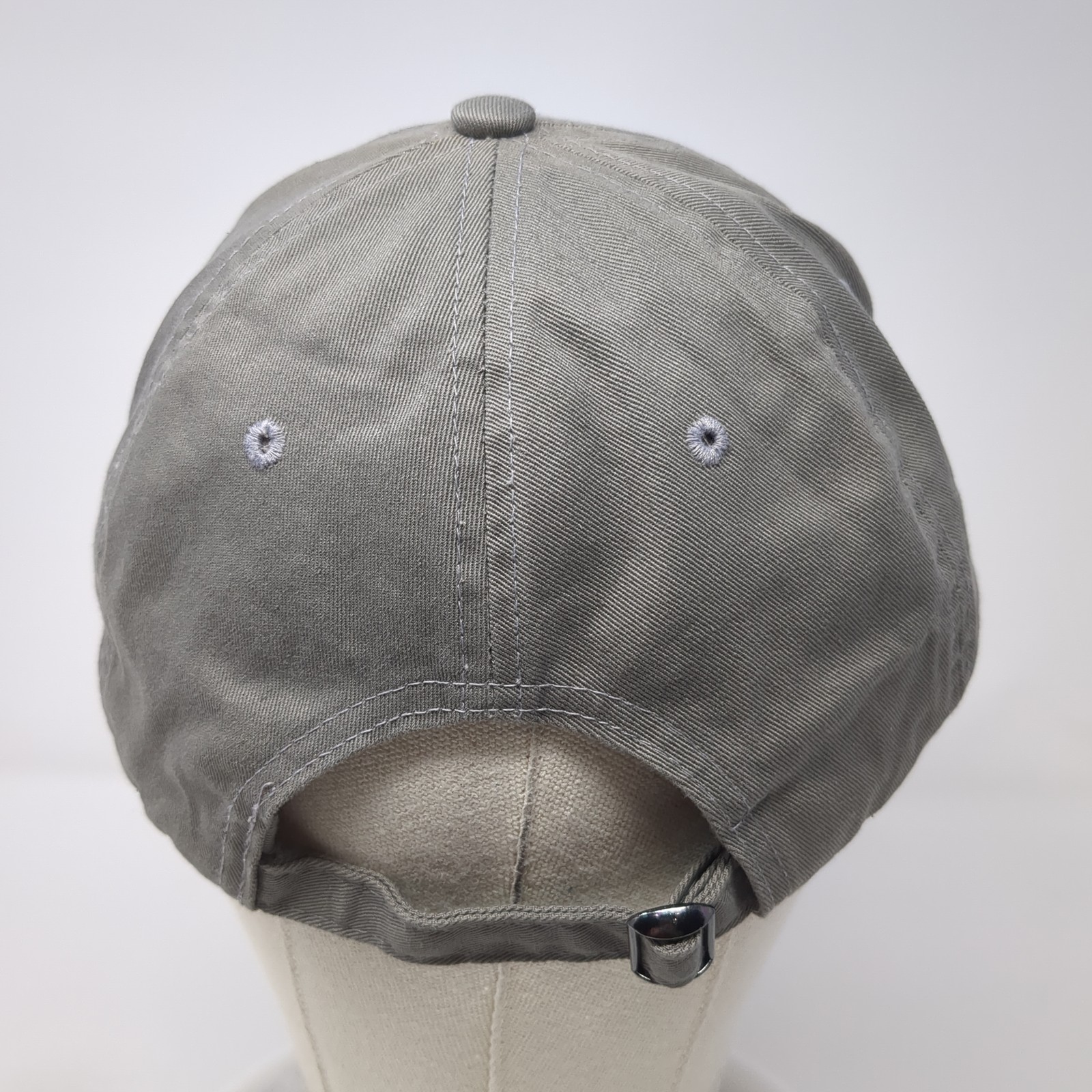 Captionique Slideback Baseball Cap Gray One Size Adjustable 6 Panel Top Level