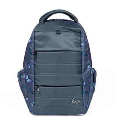 Lug Hopper Backpack – Butterfly Grey Unisex Travel Pouch, Ideal for Everyday Use