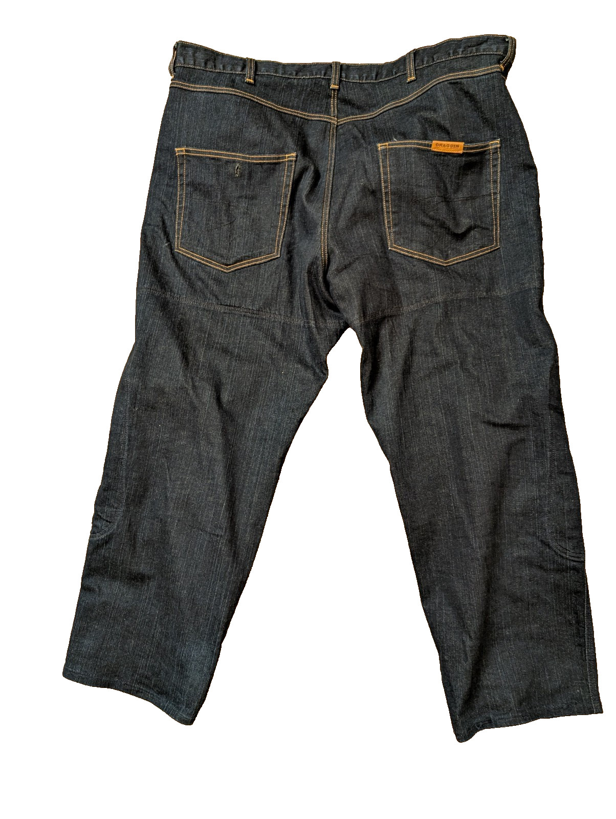 Men’s Draggin’ Motorcycle Kevlar Jeans 32×34 + knee armor