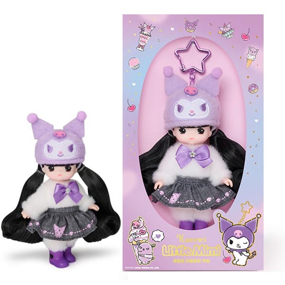 Sanrio Characters x Little Mimi 5 Type Figure Doll Keyring Korean Toy