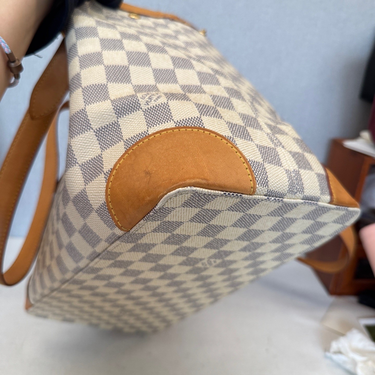 Louis Vuitton Pre-Owned Authentic Tote 35*29*17cm Free Tracked Shipping