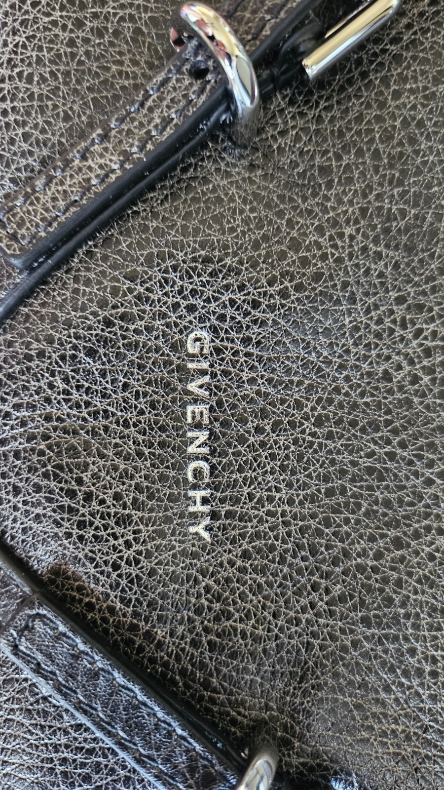 [$1,880] NWT GIVENCHY Voyou Mini Pebbled-Leather Shoulder bag