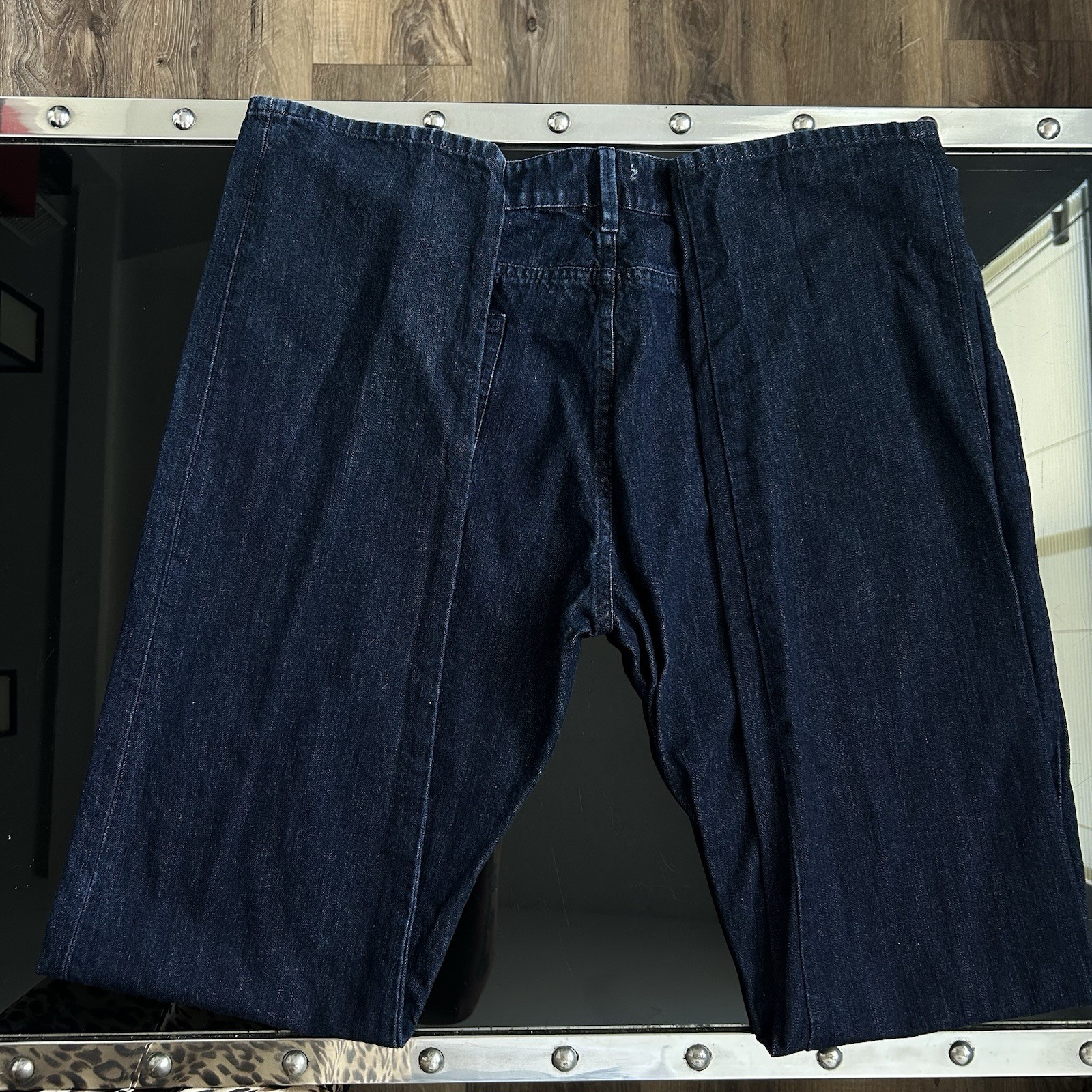 Salvatore Ferragamo Dark blue men’s denim jeans with a relaxed fit