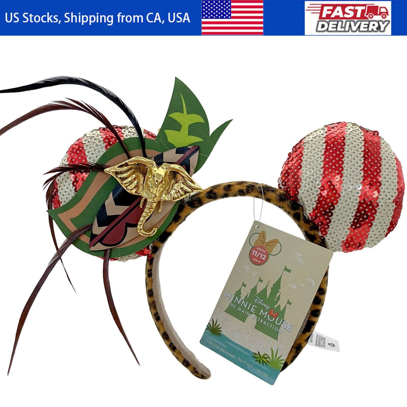 Jungle Cruise Ears MMMA Disney’s Headband Minnie Mouse The Main Attraction US