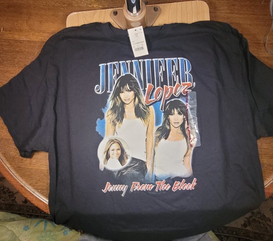 J Lo Jennie From The Block New With Tag Graphic Tee T Shirt READ for Details.