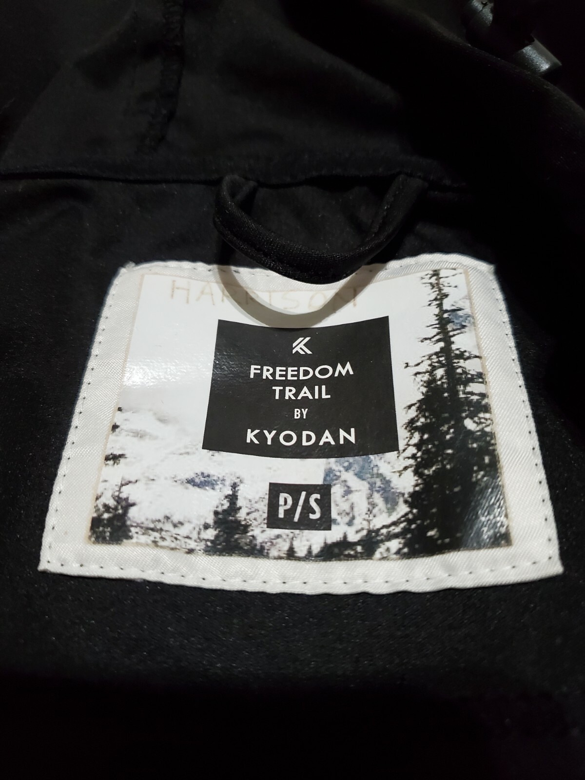 Freedom Trail By Kyodan Rain Jacket Womens Small Long Black Hooded Coat