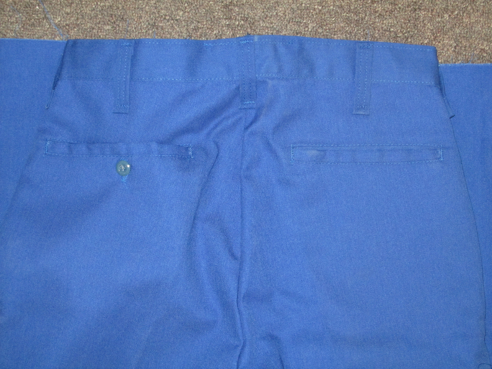 Mens Pants uniform Royal Blue 28 29 30 31 32 unhemmed to 36″ Made USA new golf