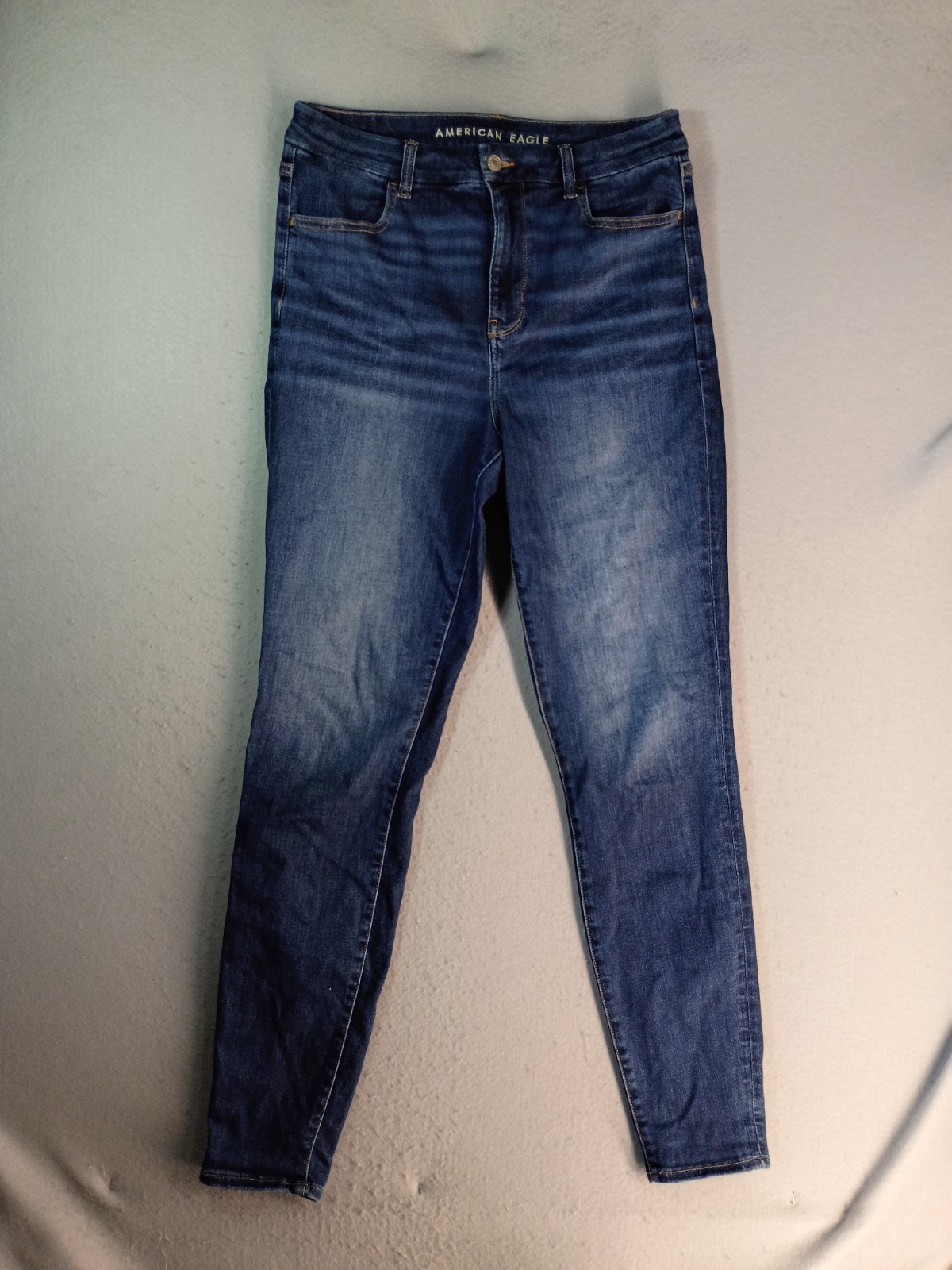American Eagle Curvy Hi Rise Jegging Womens 12 X-Long Medium Dark Wash Jeans