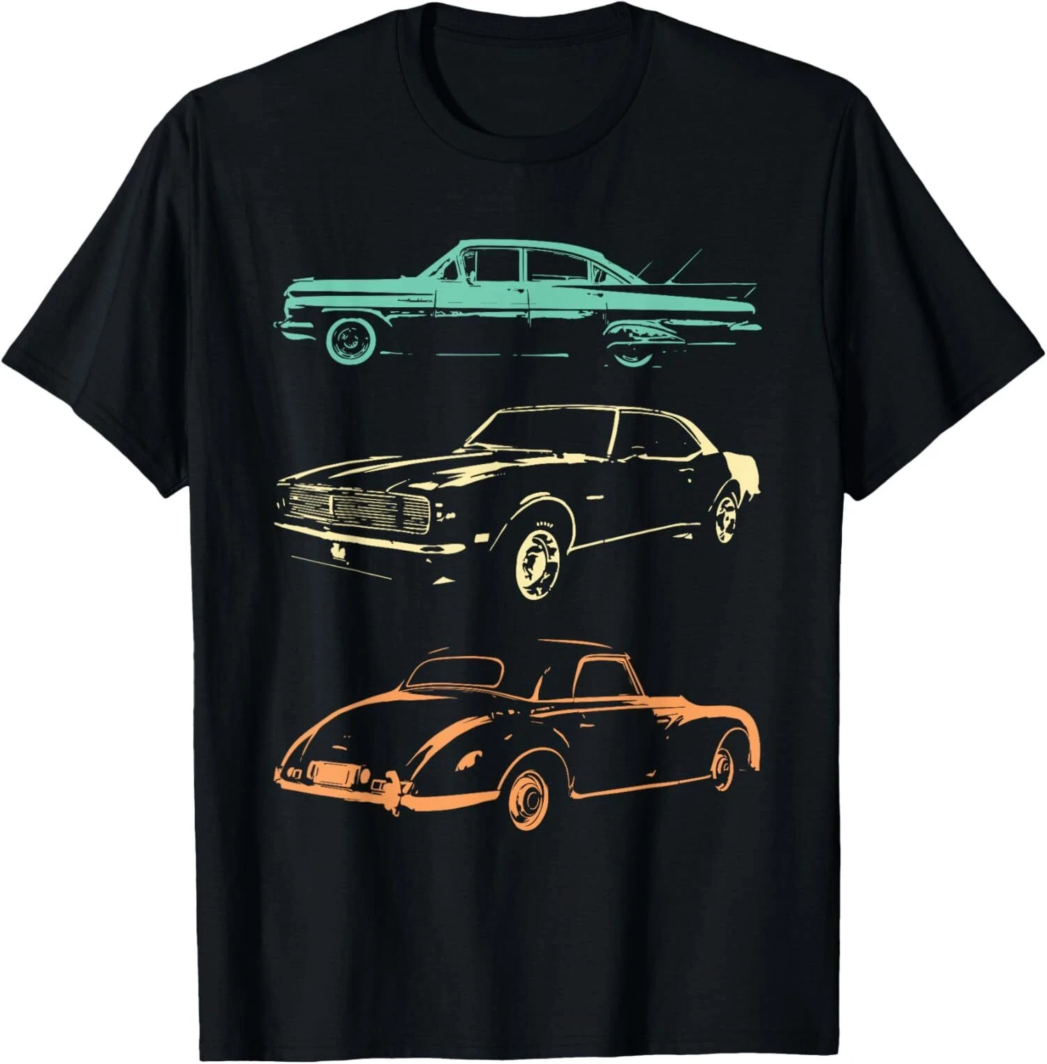 Vintage Cars – 80s & 90s Graphic Retro Design Unisex T-Shirt size S to 5XL