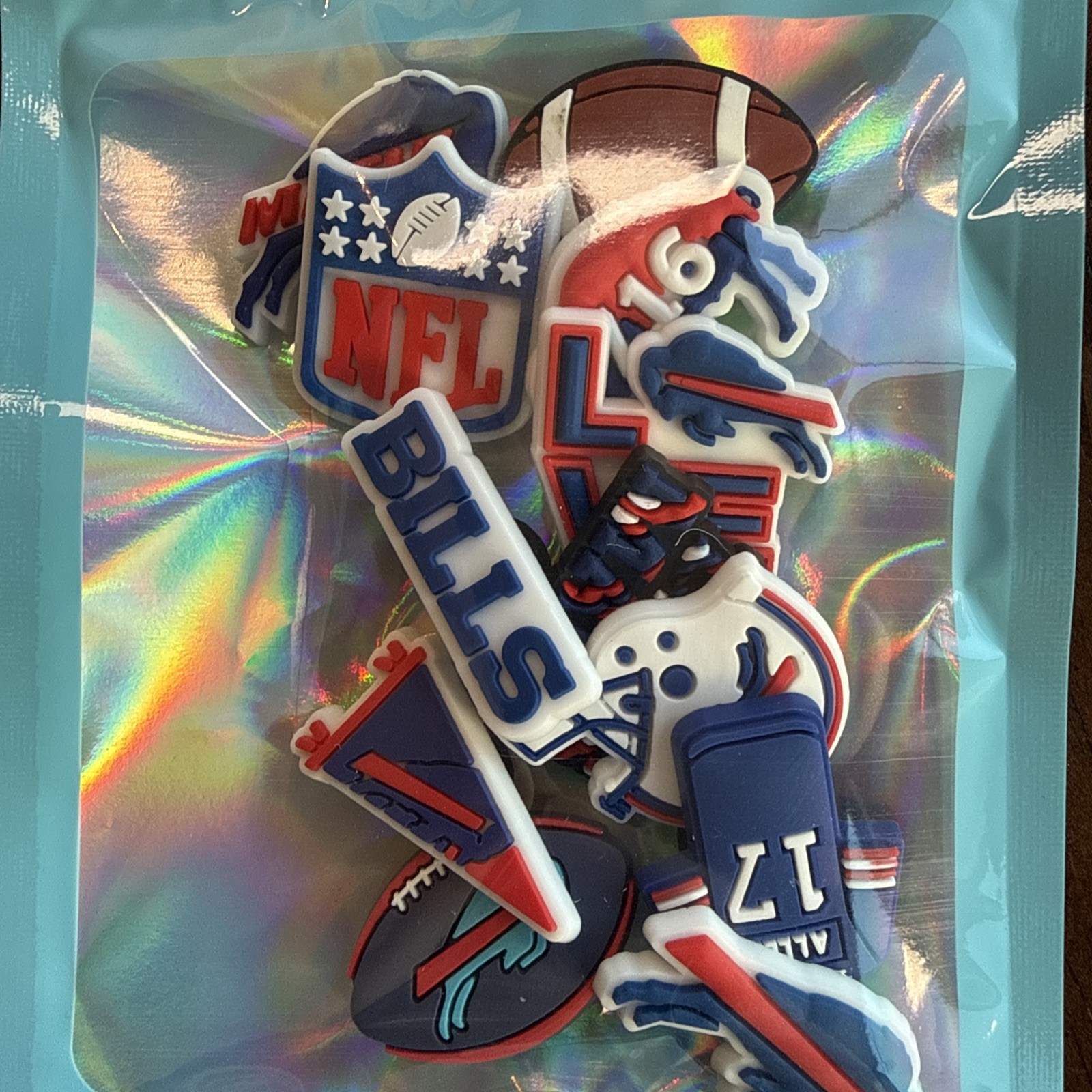 12-Pack Buffalo Bills Shoe Charms Mafia NFL Josh Allen Helmet Fan Charm