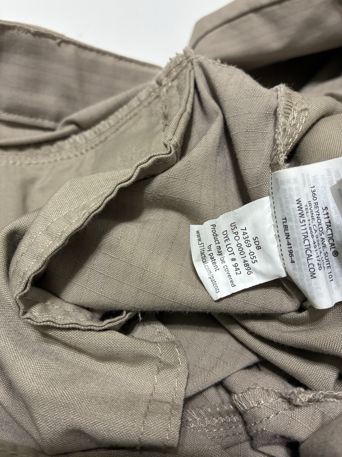 5.11 Tactical Stryke Pants 38×36 Khaki Ripstop Cargo Utility Hiking Outdoor Work