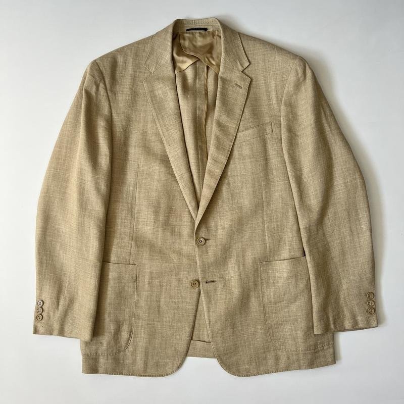 Men Ralph Lauren Beige Linen Silk Blazer 40 /L/