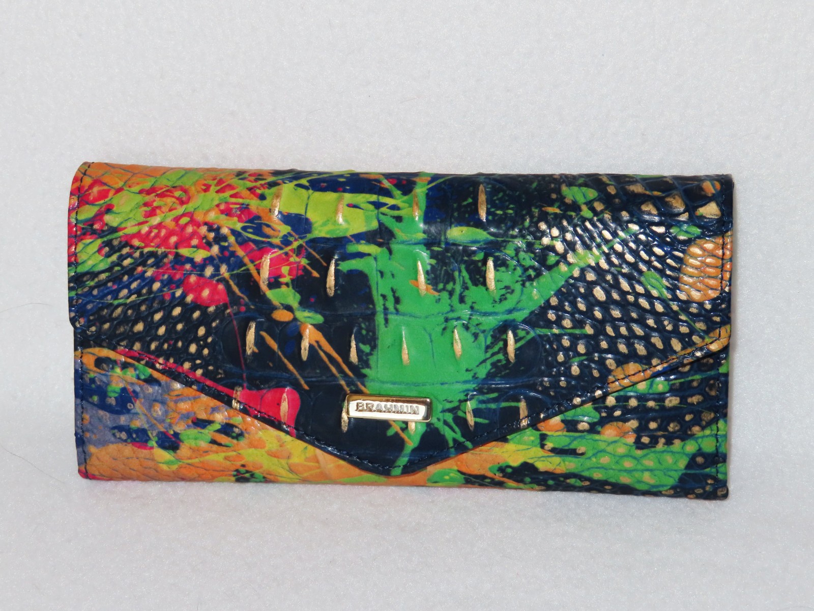 BRAHMIN Exclusive FESTIVAL ARTIST ABSTRACT BOLD COLORS VERONICA WALLET NWT