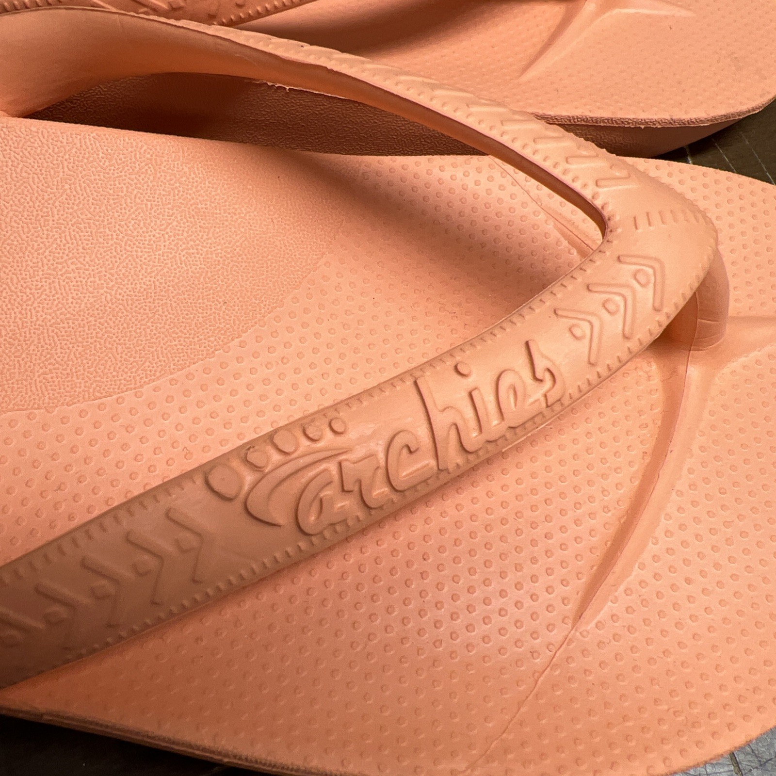 Archies Arch Support Flip Flops Sandals Peach Orange Size Men’s 8 Women’s 9
