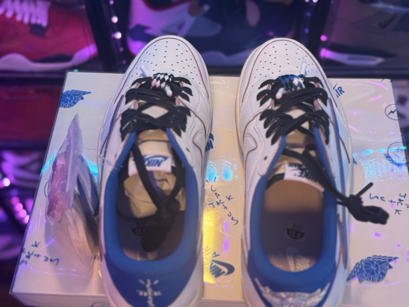 Size 12- Fragment Design x Travis Scott x Air Jordan 1 Retro OG SP Low Sail