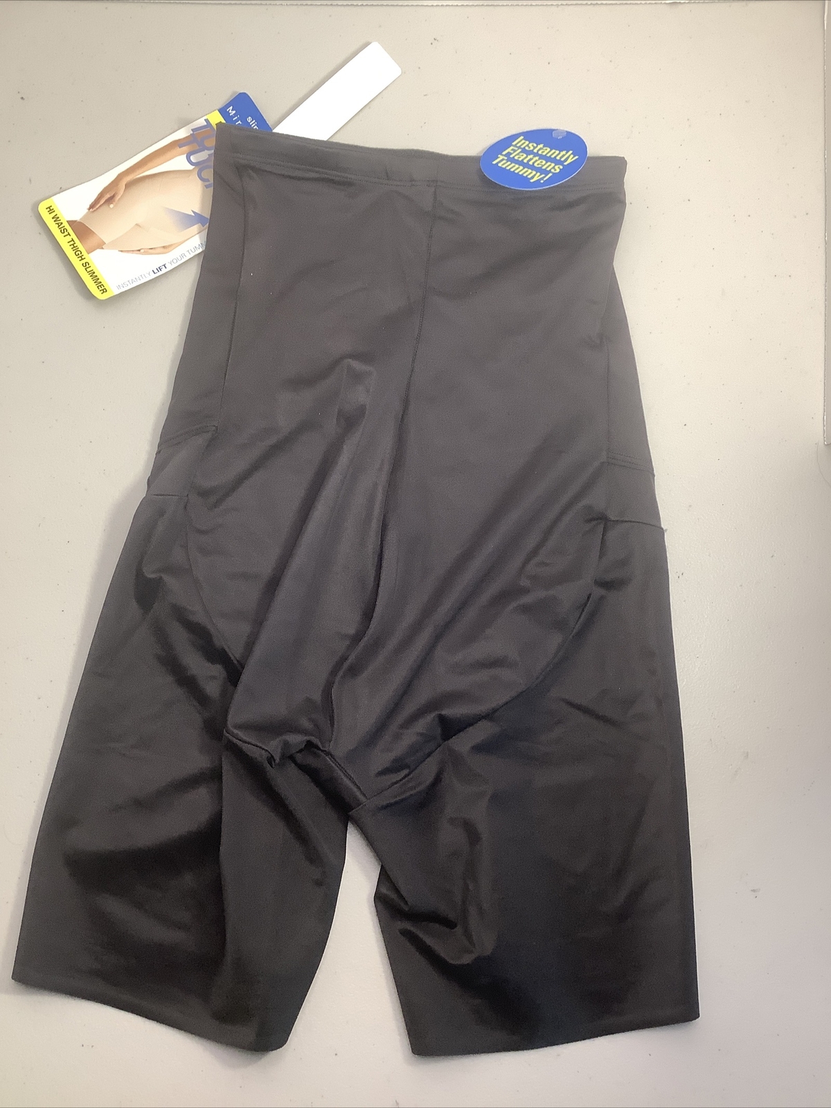 Women’s High-Waisted Thigh Slimmer Sz S Tummy Tuck SlimShaper by Miracle Brands