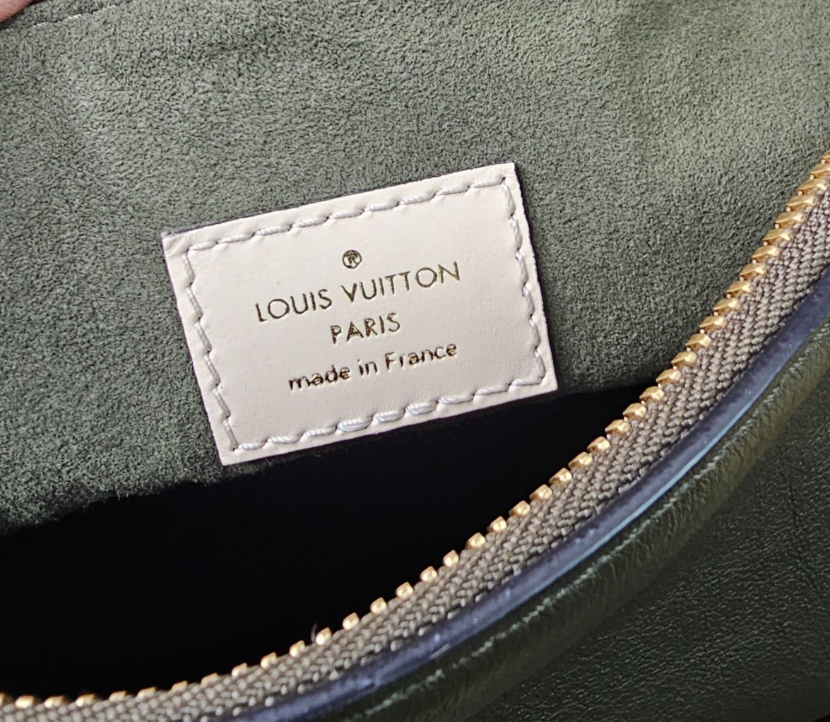 LOUIS VUITTON Damier Ebene a Calfskin Maida Shoulder Hobo Bag 2 Way Tote ARTSY