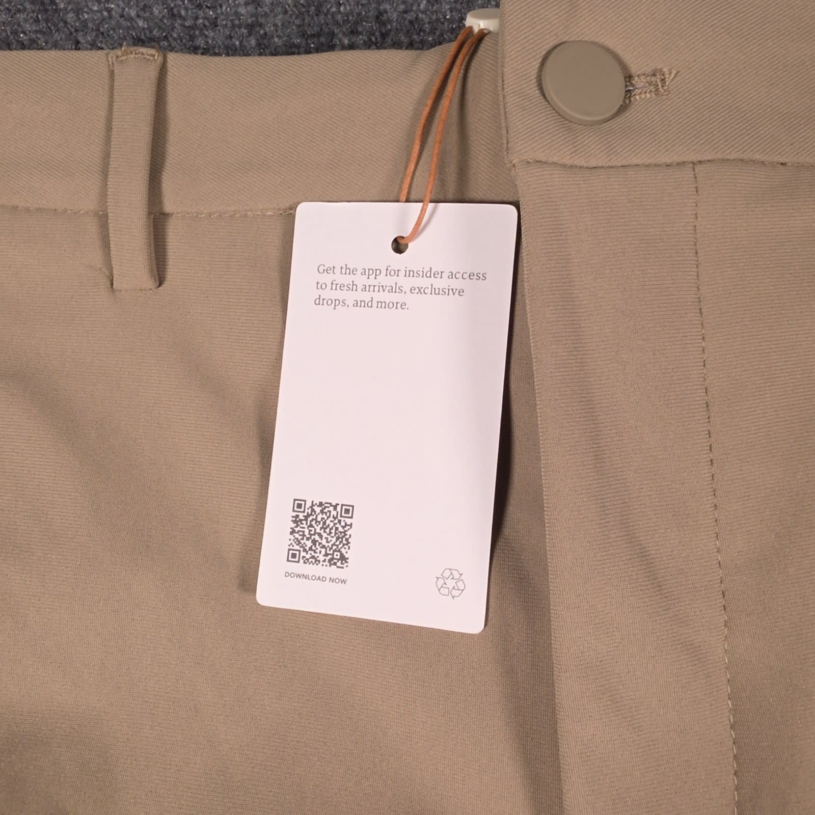 NWT Quince Performance Stretch Technical Dress Pants Mens 32×32 Sand Dune Golf